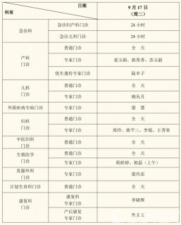 徐州市妇幼保健院2024年中秋假期门诊安排！