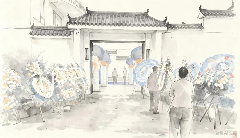那天下着雨　我请假去送贾先红主任最后一程