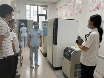 泉山区卫生监督所到血液中心开展辐射安全及防护检查