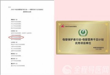 徐州市妇幼保健院荣获2023年度“母婴保护者行动——母婴营养千日计划项目优秀单位”