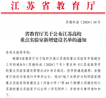 徐医附院在重点实验室建设工作上再创佳绩