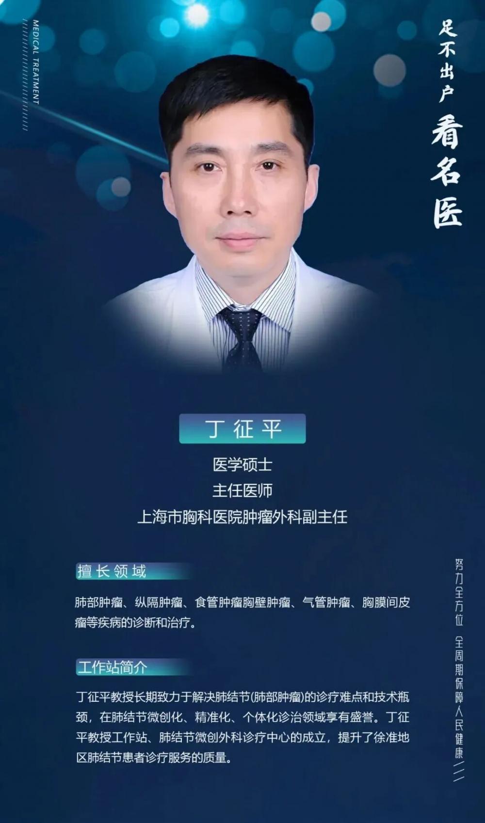 4月19日（周日）上海胸科医院知名肺结节专家丁征平教授来徐矿总医院手术、查房