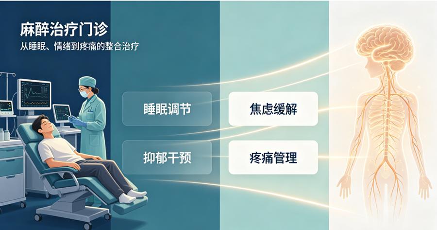 徐矿总医院麻醉治疗与睡眠门诊：综合诊疗睡眠、抑郁、焦虑、疼痛 身心同治