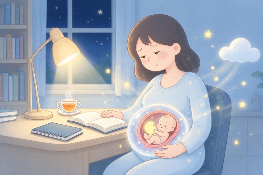 徐州市妇幼保健院护理课堂：孕妈妈熬夜时，肚子里的胎宝宝在干嘛